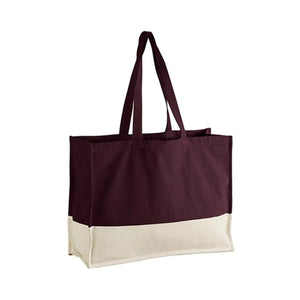 EarthAware® Shopper Organic contrasto marrone - personalizzabile con logo