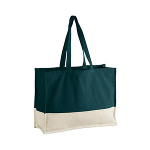 EarthAware® Shopper Organic contrasto verde - personalizzabile con logo