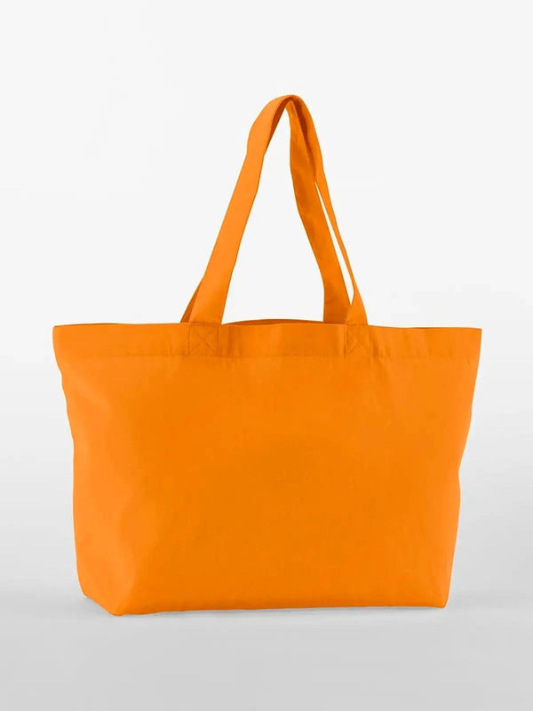 EarthAwareÂ® Organic Twill Shopper arancione - personalizzabile con logo