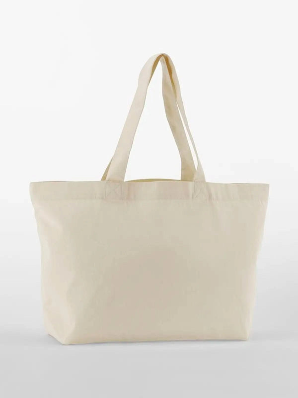 EarthAwareÂ® Organic Twill Shopper natural - personalizzabile con logo