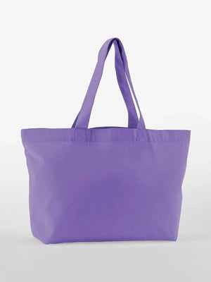 EarthAwareÂ® Organic Twill Shopper viola - personalizzabile con logo