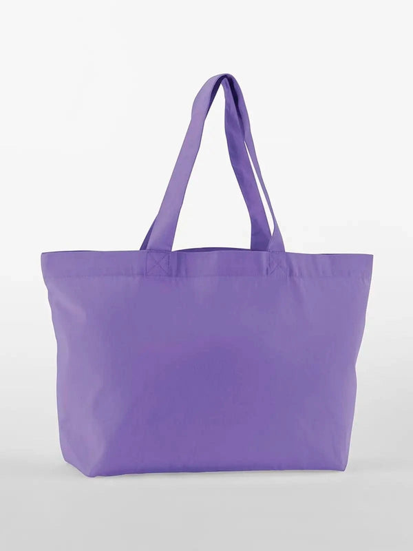 EarthAwareÂ® Organic Twill Shopper viola - personalizzabile con logo