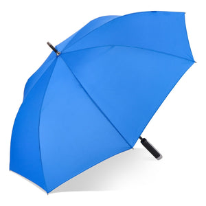 Emerantia 190T Pongee 23" Ombrello a bastone Apertura automatica Blu - personalizzabile con logo