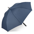 Emerantia 190T Pongee 23" Ombrello a bastone Apertura automatica blu navy - personalizzabile con logo