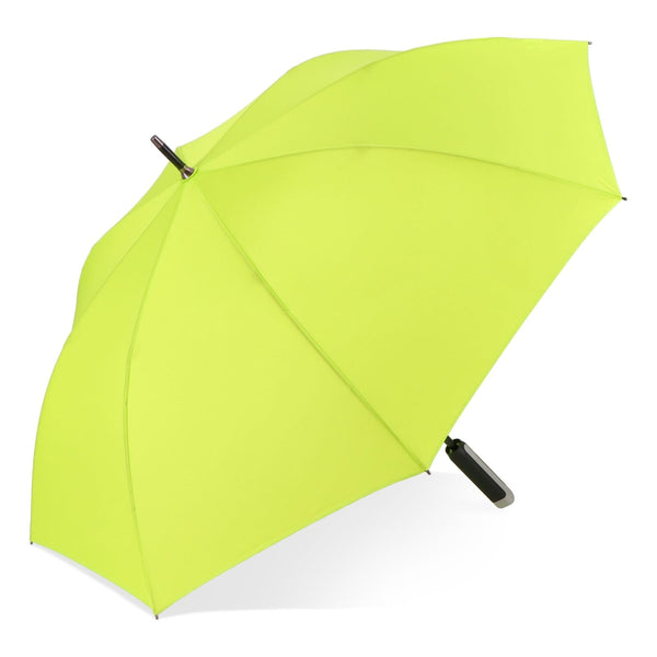 Emerantia 190T Pongee 23" Ombrello a bastone Apertura automatica verde - personalizzabile con logo