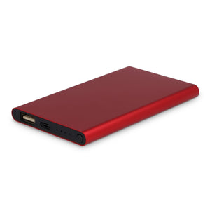 Enera Powerbank USB-C 4.000 mAh R-AL Rosso - personalizzabile con logo