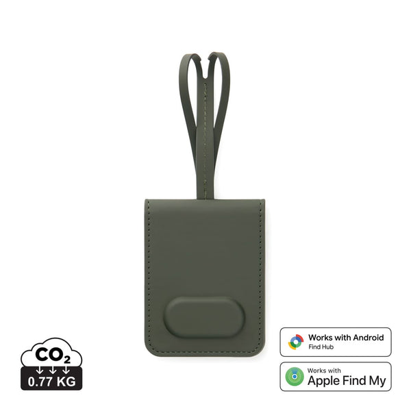 Etichetta bagagli Finder Dual Baltimore RCS verde - personalizzabile con logo