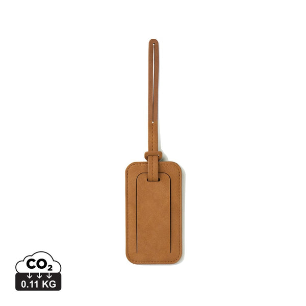 Etichetta bagagli VINGA Bosler RCS marrone - personalizzabile con logo