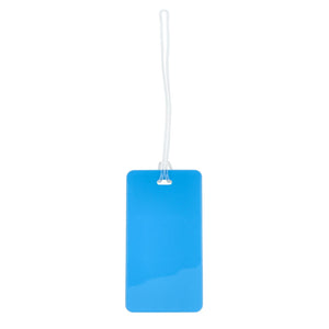 Etichetta bagaglio azzurro - personalizzabile con logo