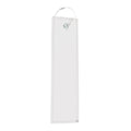 Etichetta bagaglio con portachiavi Bianco - personalizzabile con logo