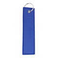 Etichetta bagaglio con portachiavi Blu - personalizzabile con logo