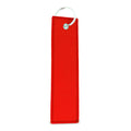Etichetta bagaglio con portachiavi Rosso - personalizzabile con logo