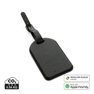 Etichetta bagaglio finder Globefind Dual RCS nero - personalizzabile con logo