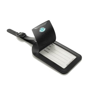Etichetta bagaglio finder Globefind Dual RCS nero - personalizzabile con logo