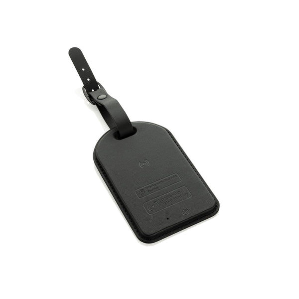 Etichetta bagaglio finder Globefind Dual RCS nero - personalizzabile con logo