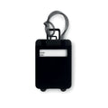 Etichetta bagaglio in alluminio per valige Nero - personalizzabile con logo