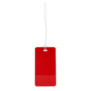 Etichetta bagaglio Rosso - personalizzabile con logo