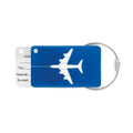 Etichetta bagaglio in alluminio plane royal - personalizzabile con logo