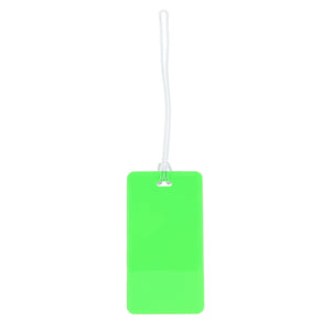 Etichetta bagaglio verde - personalizzabile con logo