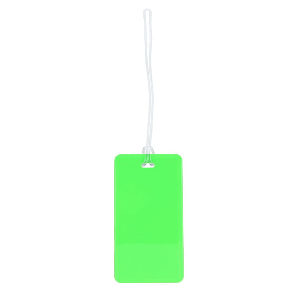 Etichetta bagaglio verde - personalizzabile con logo