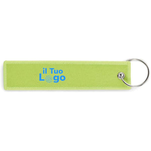 Etichetta portachiavi tessuto - personalizzabile con logo