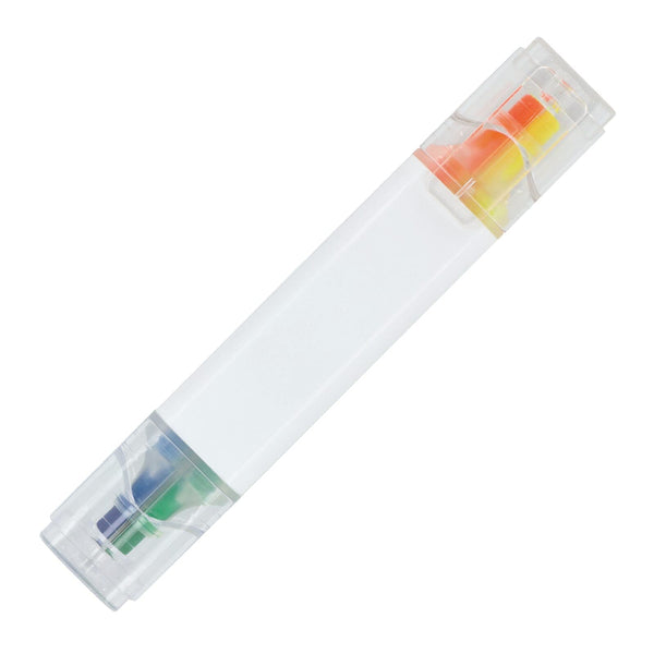 Evidenziatore 4 in 1 Bianco - personalizzabile con logo