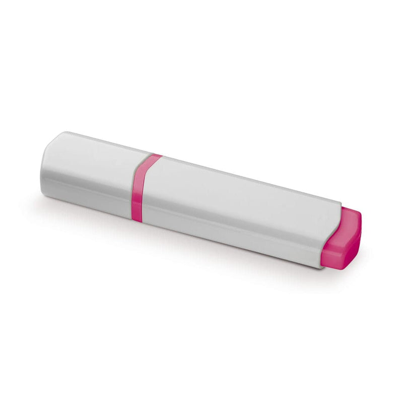 Evidenziatore Bianco / rosa - personalizzabile con logo