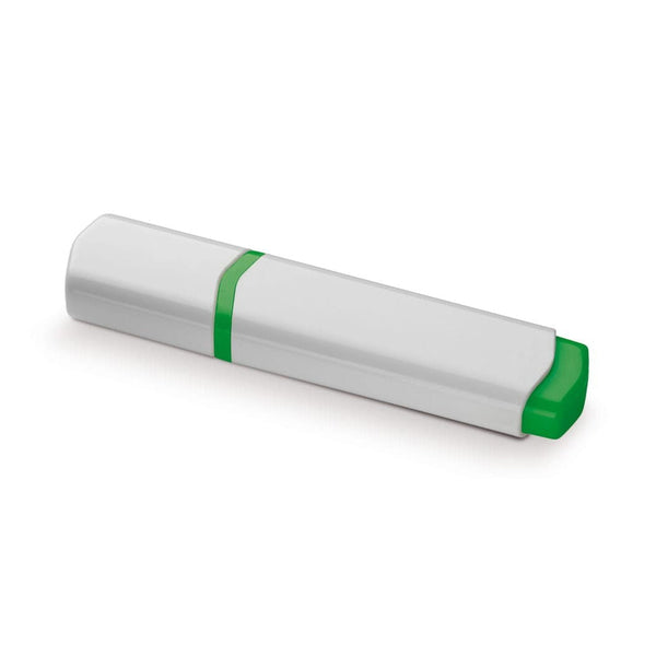 Evidenziatore Bianco / verde - personalizzabile con logo