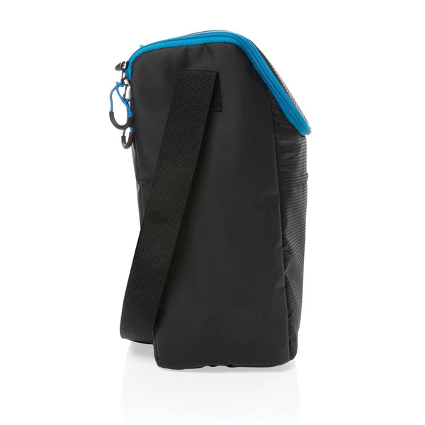 Explorer borsa termica outdoor media nero, blu - personalizzabile con logo