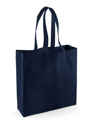 Fairtrade cotton classic shopper blu  blu navy - personalizzabile con logo