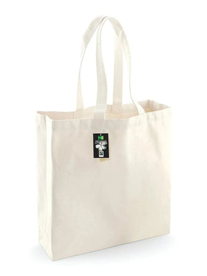 Fairtrade cotton classic shopper natural - personalizzabile con logo