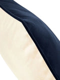 Fairtrade Cotton Piped Cushion Cover blu  blu navy - personalizzabile con logo