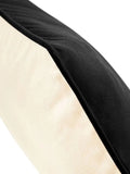 Fairtrade Cotton Piped Cushion Cover natural/ nero - personalizzabile con logo