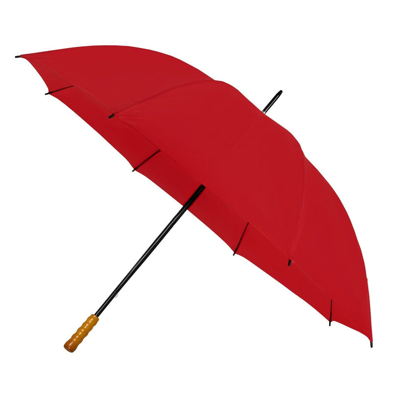 Ombrello da golf manuale Rosso - personalizzabile con logo