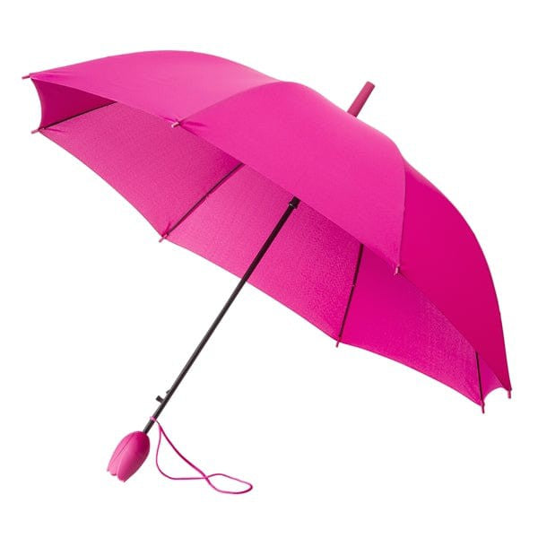 FALCONETTI® Ombrello Tulipano automatico rosa - personalizzabile con logo