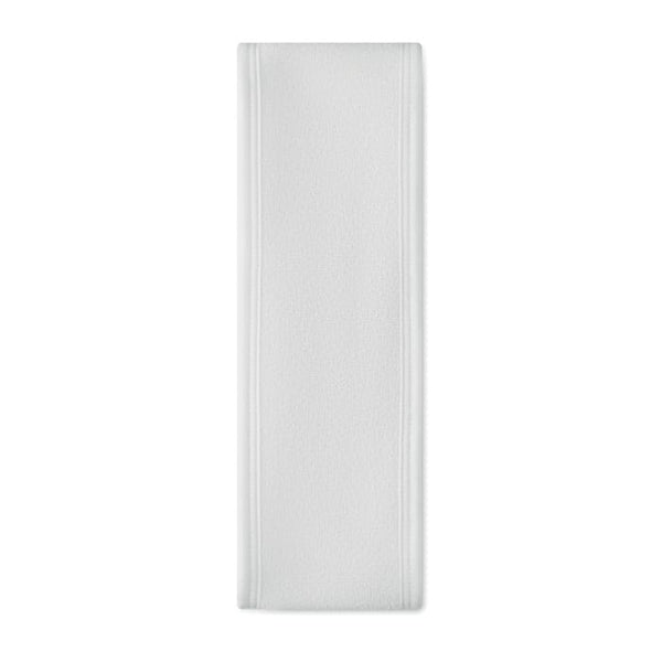 Fasca in microfibra regolabile Bianco - personalizzabile con logo