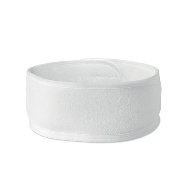 Fasca in microfibra regolabile Bianco - personalizzabile con logo