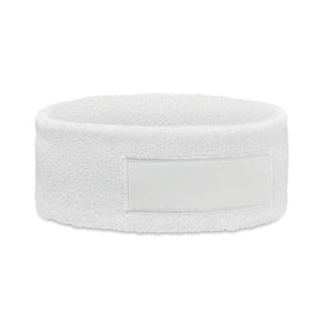Fascia capelli in policotone Bianco - personalizzabile con logo