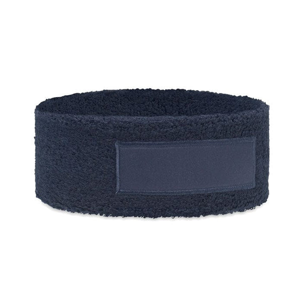 Fascia capelli in policotone blu navy - personalizzabile con logo