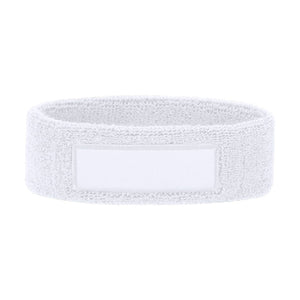 Fascia da Testa Sajun bianco - personalizzabile con logo