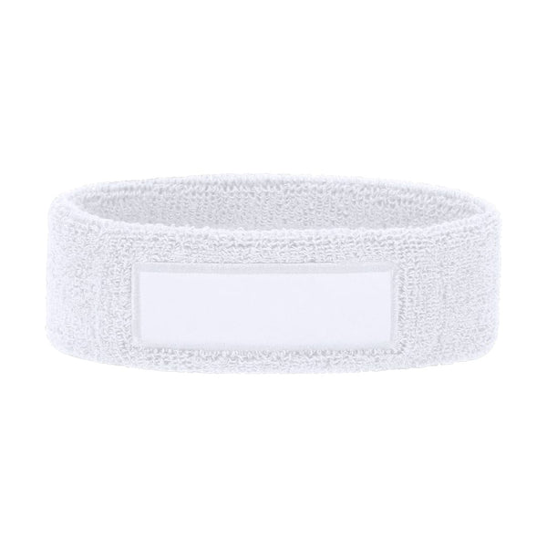 Fascia da Testa Sajun bianco - personalizzabile con logo