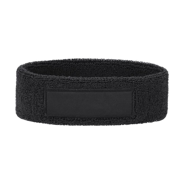 Fascia da Testa Sajun nero - personalizzabile con logo