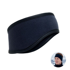 Fascia in pile blu navy - personalizzabile con logo