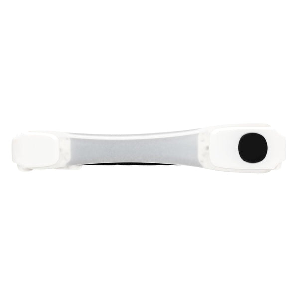 Fascia luminosa di sicurezza USB ricaricabile bianco - personalizzabile con logo