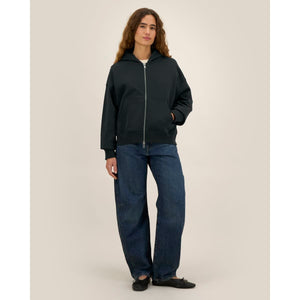 Felpa A Zip Con Cappuccio Unisex Boxy Fronter - personalizzabile con logo
