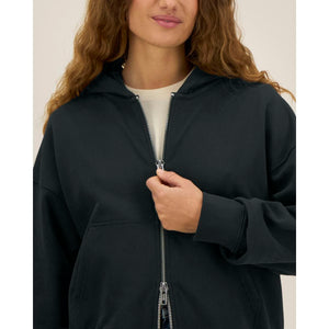 Felpa A Zip Con Cappuccio Unisex Boxy Fronter - personalizzabile con logo