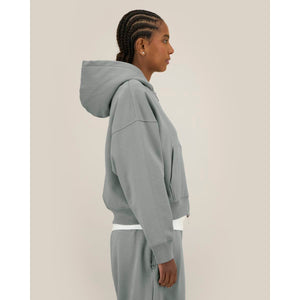 Felpa A Zip Con Cappuccio Unisex Boxy Fronter - personalizzabile con logo