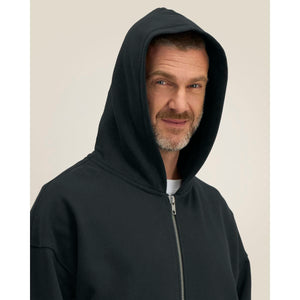 Felpa A Zip Con Cappuccio Unisex Boxy Fronter - personalizzabile con logo