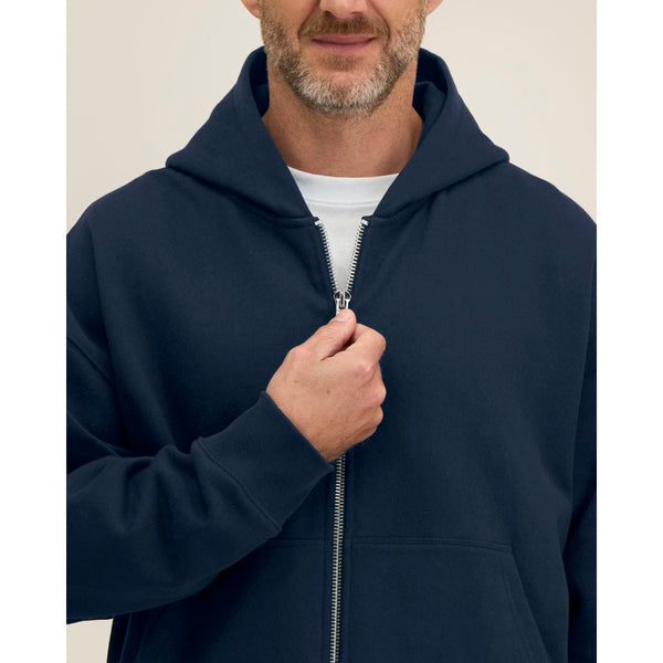 Felpa A Zip Con Cappuccio Unisex Boxy Fronter - personalizzabile con logo