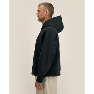 Felpa A Zip Con Cappuccio Unisex Boxy Fronter - personalizzabile con logo